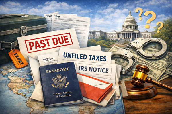 What happens if you don't file US taxes while living abroad